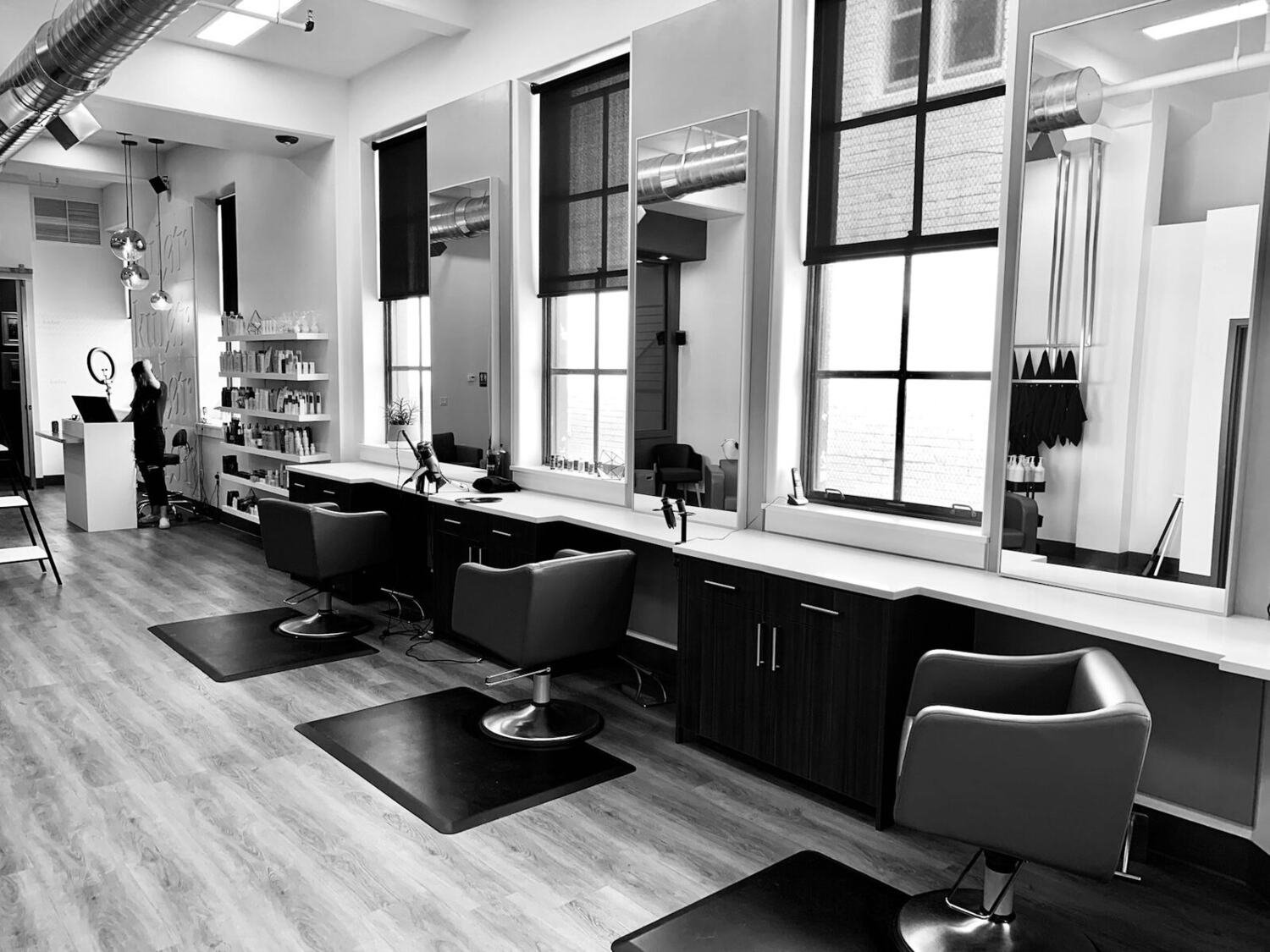 Stylist at work in a salon